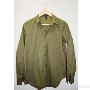 Forever 21 Olive Green Button Down